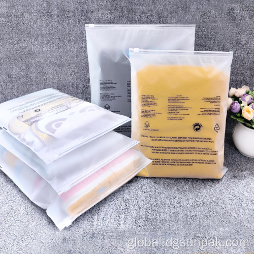 plastic zip frost clothings bagged packaged zippers bag